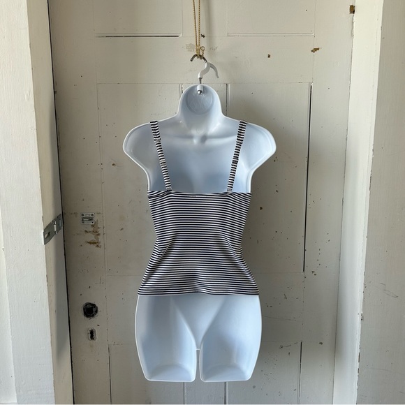 Nip Tuck Sorrento Nautical Stripe Tankini Swim Top Swimsuit - Picture 4 of 10